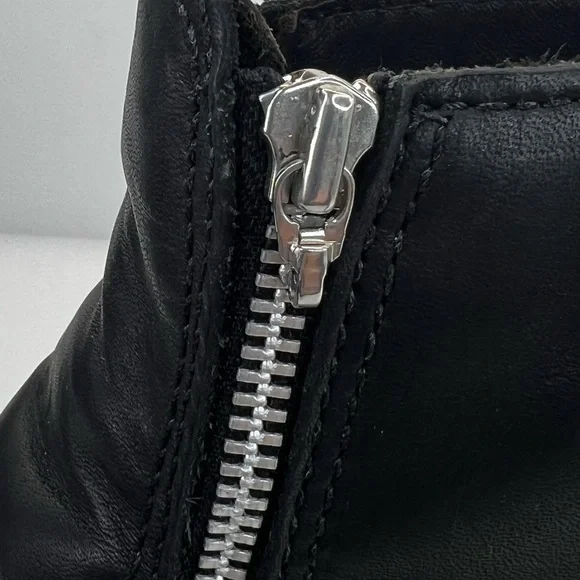 Red Wing Women’s Double Zip Black Leather Motorcycle Boots - Picture 15 of 16